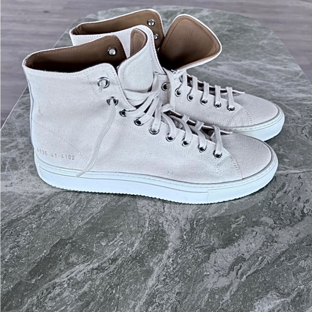 Common Projects canvas high tops, never worn